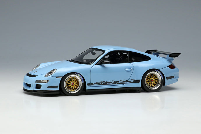 EIDOLON EM711B 1/43 Porsche 911 997 GT3 RS 2007 BBS LM Roue Gulf Blue/Black Livery Résine