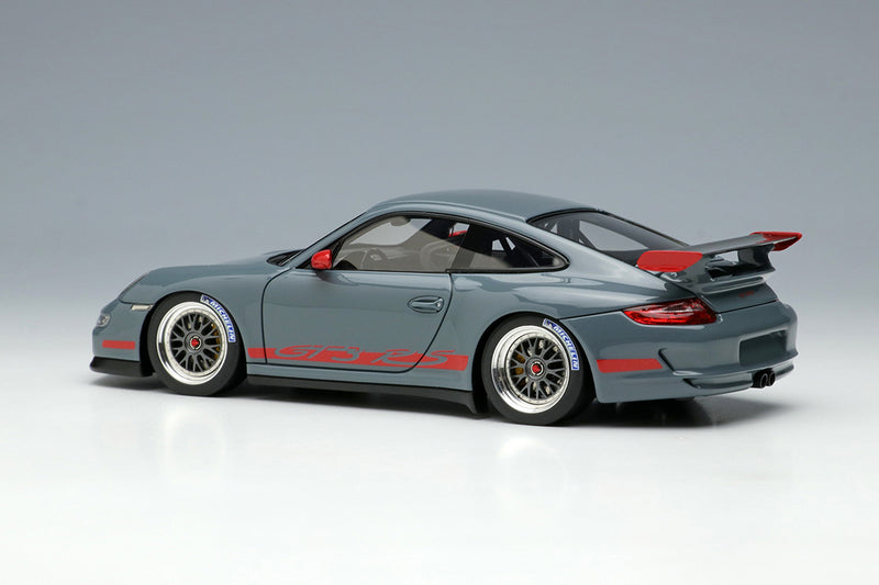 Cargue la imagen en el visor de la galería, EIDOLON EM711E 1/43 Porsche 911 997 GT3 RS 2007 BBS LM Rueda Gris pizarra/Resina roja librea
