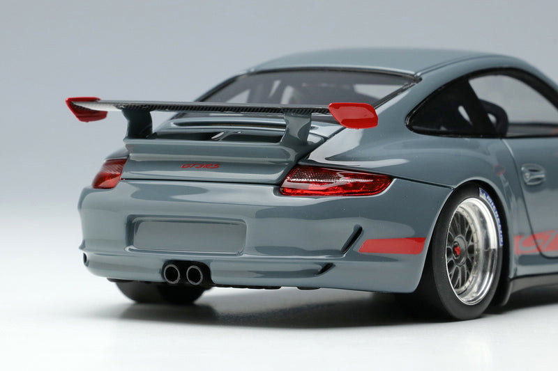 Chargez l&#39;image dans la visionneuse de la galerie, EIDOLON EM711E 1/43 Porsche 911 997 GT3 RS 2007 BBS LM Roue Gris Ardoise/Rouge Livrée Résine
