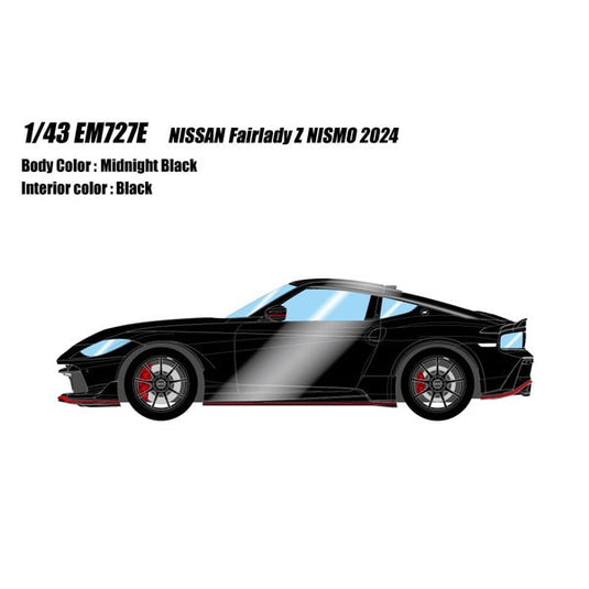 Précommande EIDOLON EM727E Nissan Fairlady Z NISMO 2024 Noir Minuit 1/43