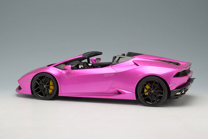 Chargez l&#39;image dans la visionneuse de la galerie, EIDOLON EML006SC2 1/18 Lamborghini Huracan LP610-4 Spider Flash Pink
