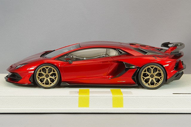 Load image into Gallery viewer, EIDOLON 1/18 Lamborghini AventadorSVJ 2018 Candy Red/Leirion Wheels
