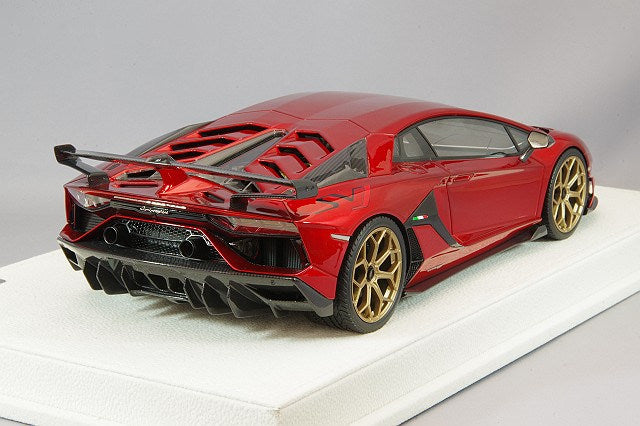 Load image into Gallery viewer, EIDOLON 1/18 Lamborghini AventadorSVJ 2018 Candy Red/Leirion Wheels
