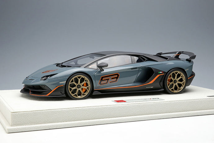 EIDOLON EML027J 1/18 Lamborghini Aventador SVJ 63 2018 Grigio Telesto Limited 63pcs