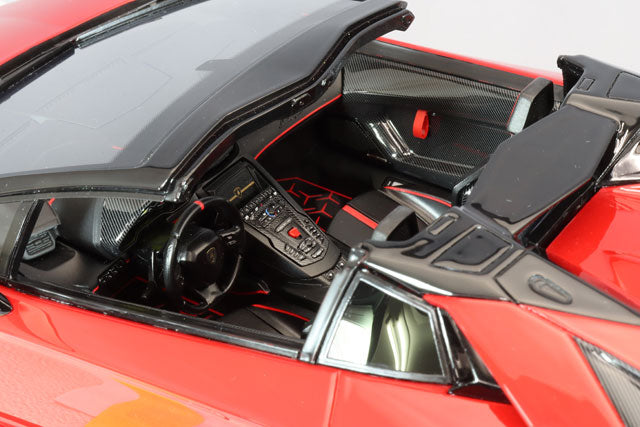 Laden Sie das Bild in Galerie -Viewer, EIDOLON 1/18 Lamborghini Aventador SVJ Roadster 2019 Rosso Bia
