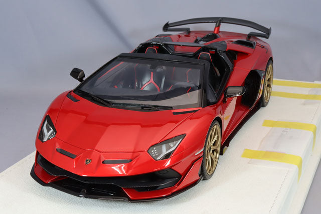 Cargue la imagen en el visor de la galería, EIDOLON 1/18 Lamborghini Aventador SVJ Roadster 2019 Rosso Bia
