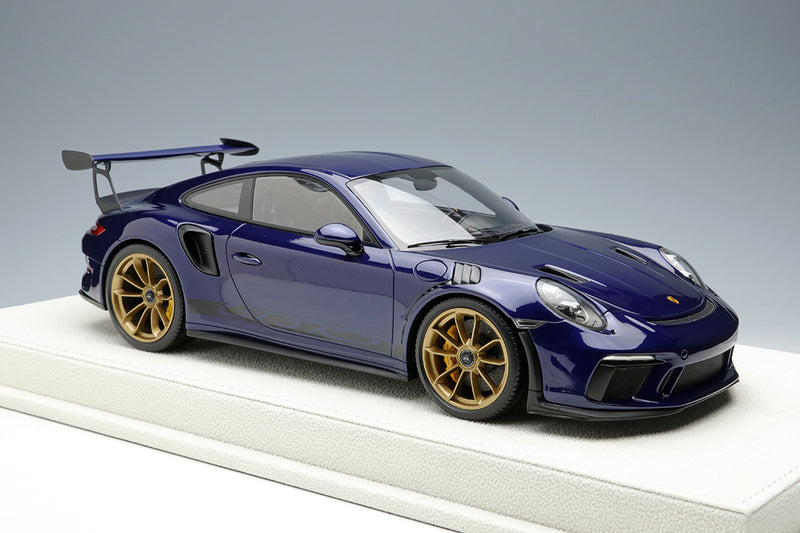 Cargue la imagen en el visor de la galería, EIDOLON EML060J 1/18 Porsche 911 991.2 GT3 RS 2018 Resina Azul Iris Metálico
