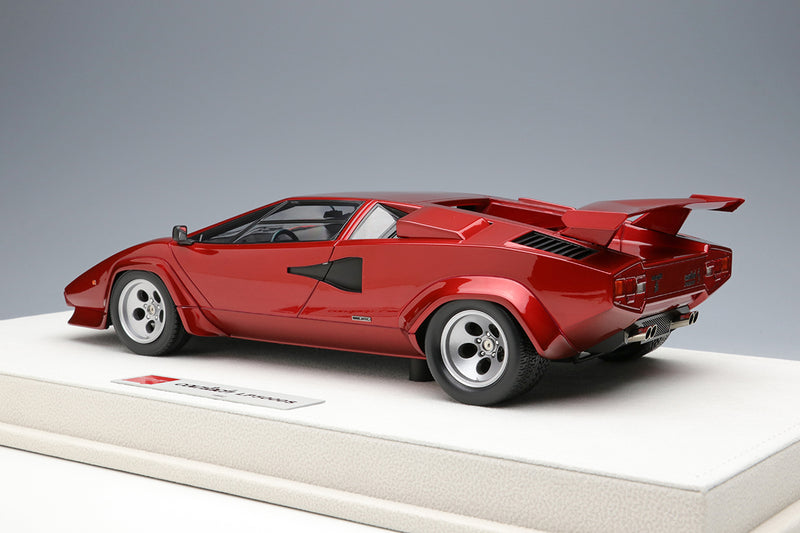 Chargez l&#39;image dans la visionneuse de la galerie, EIDOLON EML086A 1/18 Lamborghini Countach LP5000S aile arrière rouge bonbon noir intérieur en résine
