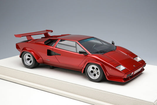 EIDOLON EML086A 1/18 Lamborghini Countach LP5000S Ala trasera Candy Rojo Negro Interior Resina