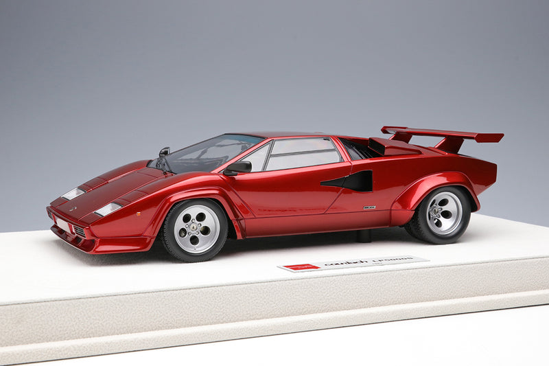 Chargez l&#39;image dans la visionneuse de la galerie, EIDOLON EML086A 1/18 Lamborghini Countach LP5000S aile arrière rouge bonbon noir intérieur en résine
