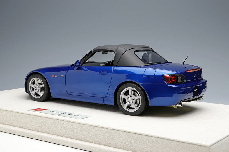 Laden Sie das Bild in Galerie -Viewer, EIDOLON EML110F 1/18 Honda S2000 AP1 1999 Monte Carlo Blue Pearl Resin
