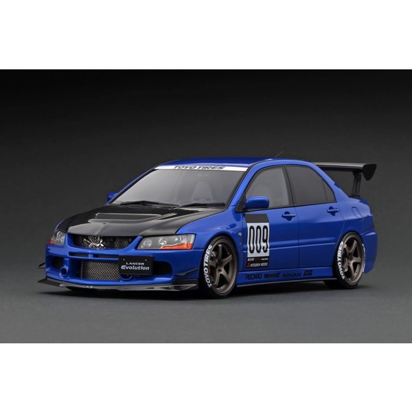 Modèle d'allumage IG2378 1/18 Mitsubishi Lancer Evolution IX CT9A Bleu [Résine moulée]