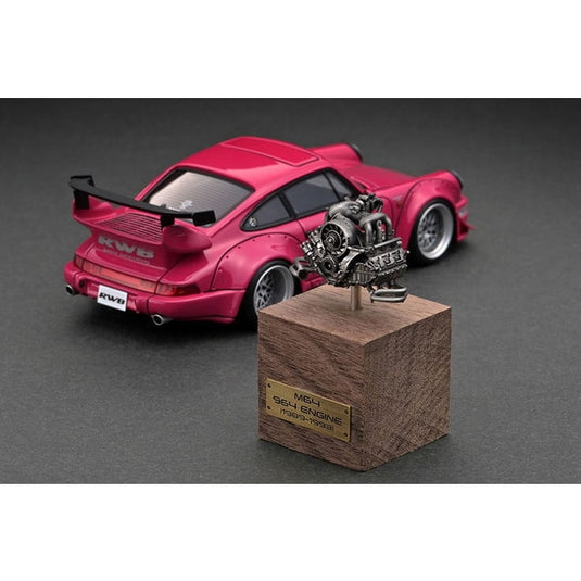 Ignition model IG2517 1/43 RWB 964 Pink with Engine [Resin Cast]