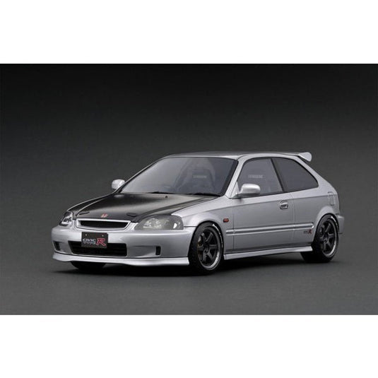 Modelo de encendido IG2678 1/18 Honda Civic EK9 Type R Plata [Resin Cast]