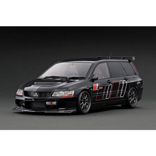 Cargue la imagen en el visor de la galería, Reserva modelo de encendido IG2770 1/18 Mitsubishi Lancer Evolution Wagon CT9W Negro [Resin Cast]
