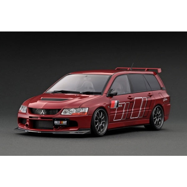 Pre-order Ignition model IG2771 1/18 Mitsubishi Lancer Evolution Wagon CT9W Red [Resin Cast]