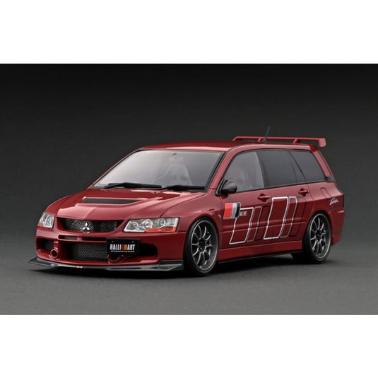 Reserva el modelo de encendido IG2771 1/18 Mitsubishi Lancer Evolution Wagon CT9W Rojo [Resin Cast]