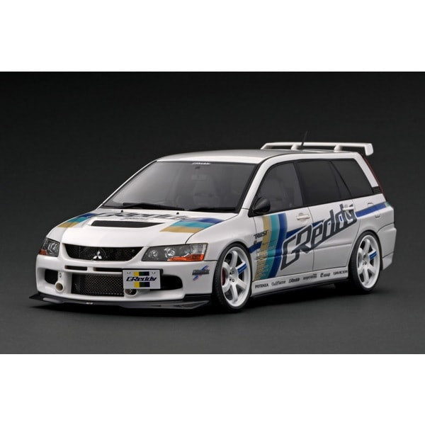 Cargue la imagen en el visor de la galería, Reserva modelo de encendido IG2775 1/18 Mitsubishi Lancer Evolution Wagon CT9W Blanco [Resin Cast]
