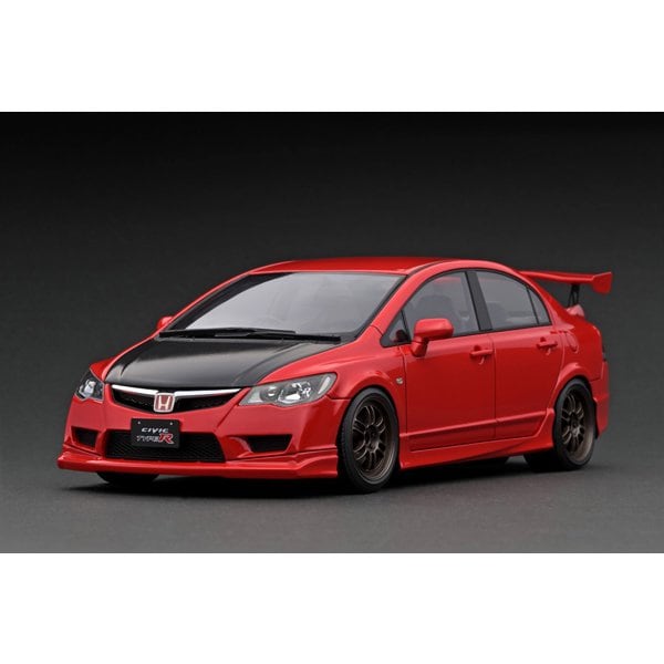 Cargue la imagen en el visor de la galería, Modelo de encendido IG2829 1/18 Honda Civic FD2 TYPE R Rojo [Resin Cast]
