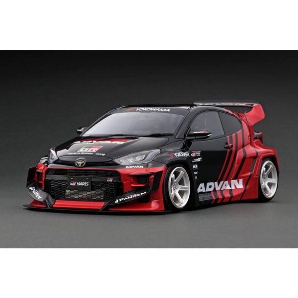 Modelo de encendido IG2905 1/18 PANDEM GR YARIS 4BA Negro/Rojo [Resin Cast]