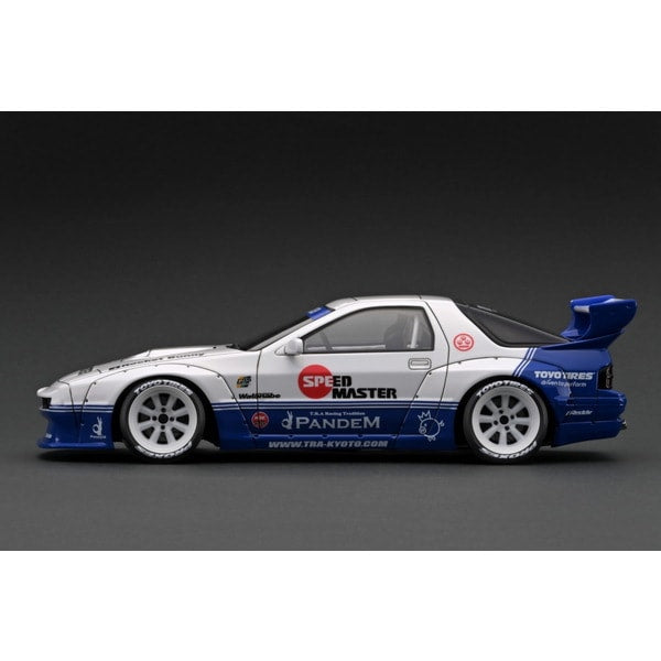 Chargez l&#39;image dans la visionneuse de la galerie, Précommande Allumage modèle IG2917 1/18 PANDEM RX-7 FC3S Blanc/Bleu [Résine Coulée]
