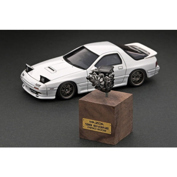 Laden Sie das Bild in Galerie -Viewer, Ignition model IG2944 1/43 Mazda Savanna RX-7 Infini FC3S White with Engine [Resin Cast]
