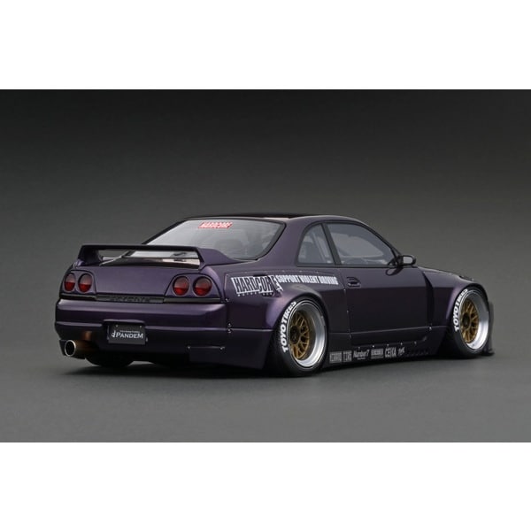 Laden Sie das Bild in Galerie -Viewer, Ignition model IG3032 1/18 PANDEM GT-R BCNR33 Purple [Resin Cast]
