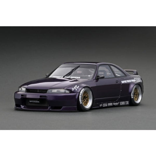 Modelo de encendido IG3032 1/18 PANDEM GT-R BCNR33 Púrpura [Resin Cast]