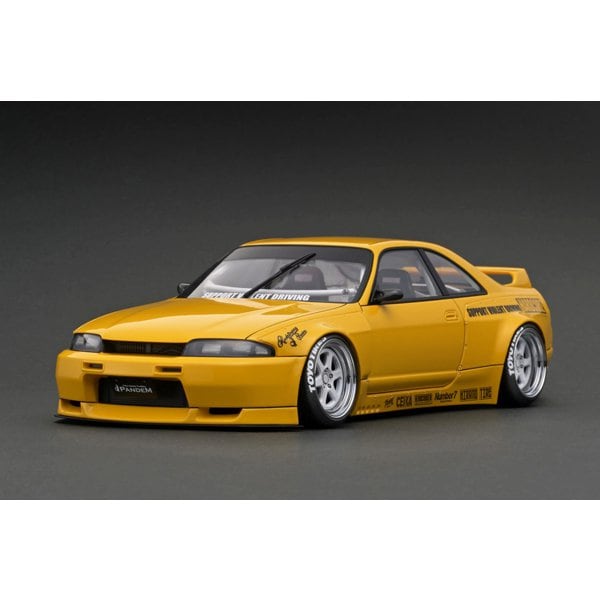 Ignition model IG3033 1/18 PANDEM GT-R BCNR33 Yellow [Resin Cast]