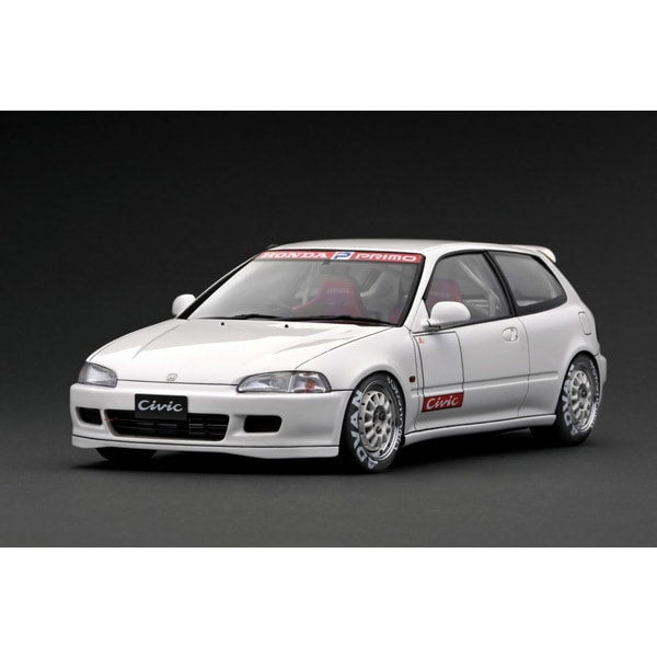 Chargez l&#39;image dans la visionneuse de la galerie, Précommande Allumage modèle IG3040 1/18 Honda Civic EG6 Blanc [Resin Cast]
