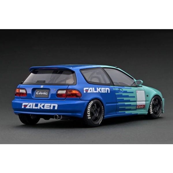 Cargue la imagen en el visor de la galería, Reserva el modelo de encendido IG3049 1/18 Honda Civic EG6 Azul [Resin Cast]
