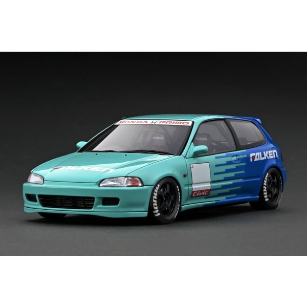 Chargez l&#39;image dans la visionneuse de la galerie, Précommande Allumage modèle IG3049 1/18 Honda Civic EG6 Bleu [Resin Cast]
