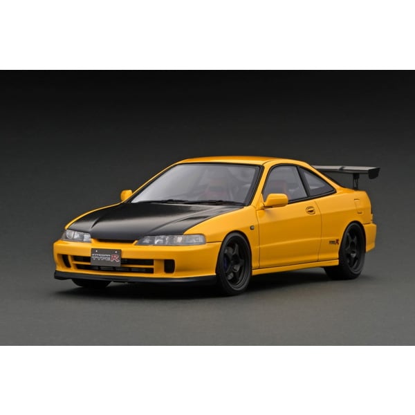 Cargue la imagen en el visor de la galería, Modelo de encendido IG3059 1/18 Honda Integra DC2 TYPE R Amarillo [Resin Cast]
