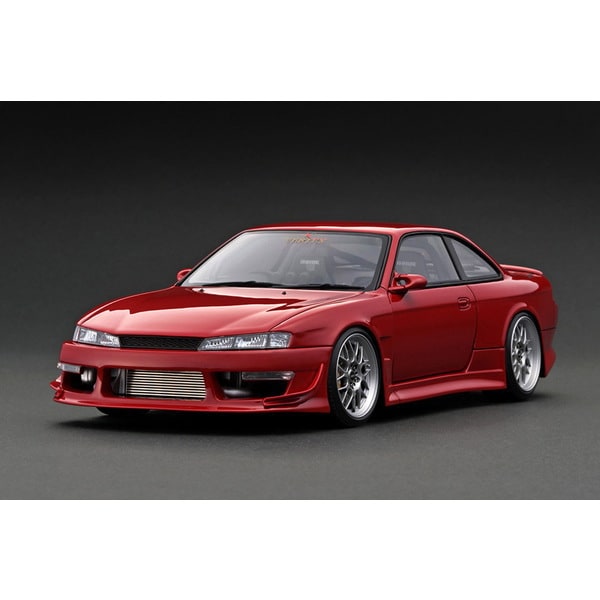 Chargez l&#39;image dans la visionneuse de la galerie, Modèle d&#39;allumage IG3083 1/18 VERTEX S14 Silvia Red avec moteur [moulée en résine]
