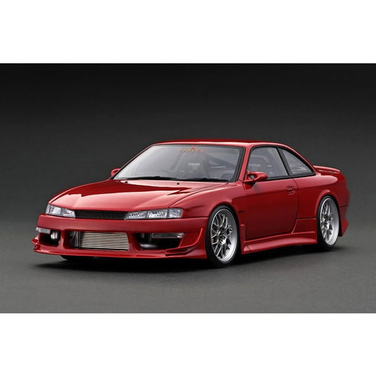 Modèle d'allumage IG3083 1/18 VERTEX S14 Silvia Red avec moteur [moulée en résine]