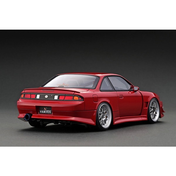 Chargez l&#39;image dans la visionneuse de la galerie, Modèle d&#39;allumage IG3083 1/18 VERTEX S14 Silvia Red avec moteur [moulée en résine]
