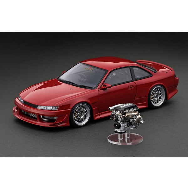 Modèle d'allumage IG3083 1/18 VERTEX S14 Silvia Red avec moteur [moulée en résine]