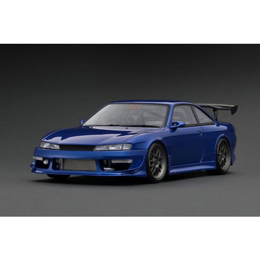 Modelo de encendido IG3085 1/18 VERTEX S14 Silvia Azul Metálico [Resin Cast]