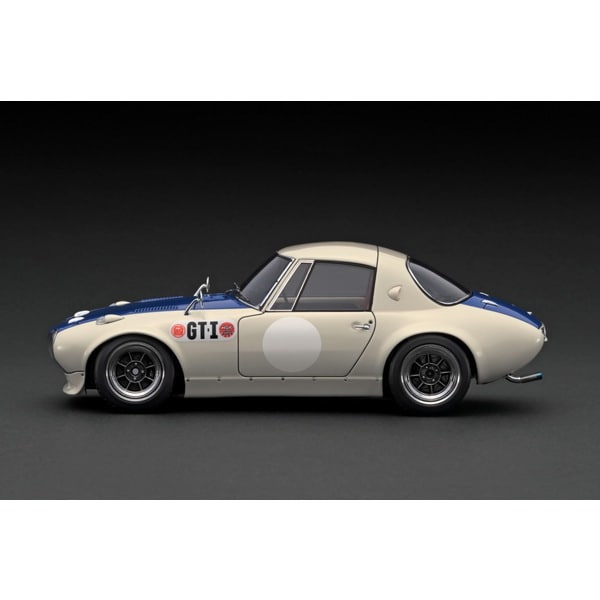 Cargue la imagen en el visor de la galería, Modelo de encendido IG3095 1/18 Toyota Sports 800 NOB Hachi Ver Blanco/Azul [Resin Cast]
