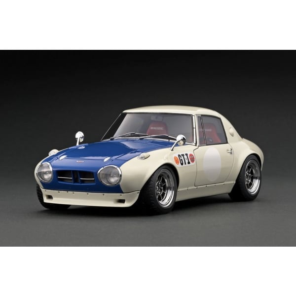 Modèle d'allumage IG3095 1/18 Toyota Sports 800 NOB Hachi Ver blanc/bleu [moulée en résine]