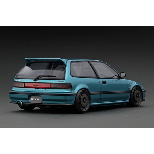 Cargue la imagen en el visor de la galería, Reserva el modelo de encendido IG3124 1/18 Honda Civic EF9 SiR Verde Metálico [Resin Cast]
