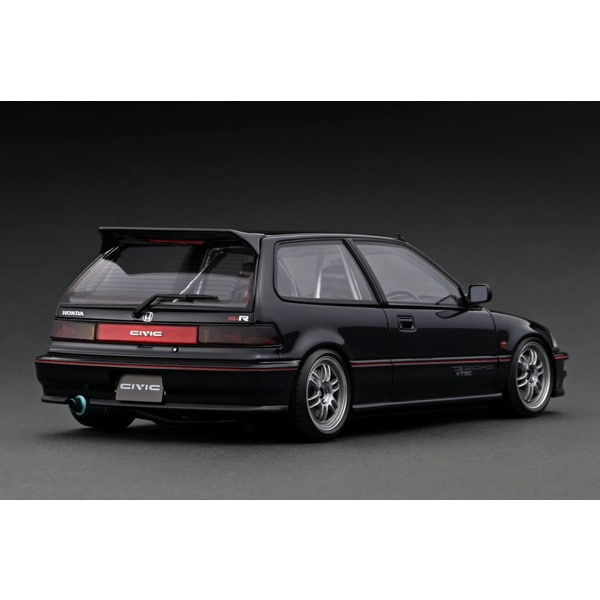 Cargue la imagen en el visor de la galería, Reserva modelo de encendido IG3125 1/18 Honda CIVIC EF9 SiR Black [Resin Cast]
