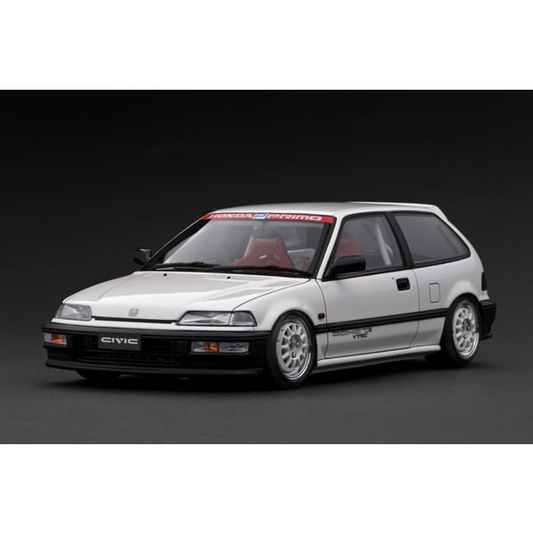 Pre-order Ignition model IG3126 1/18 Honda CIVIC EF9 SiR White [Resin Cast]