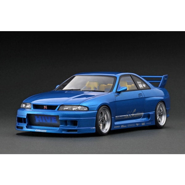 Précommande Allumage modèle IG3128 1/18 GReddy GT-R BCNR33 Bleu Métallisé [Résine Coulée]