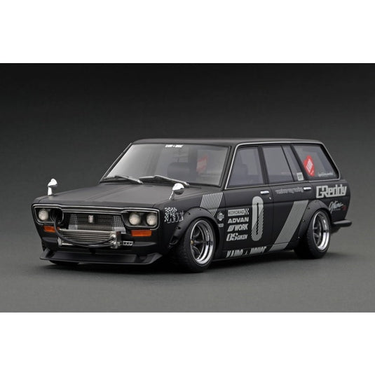 Modèle d'allumage IG3150 1/18 Datsun Bluebird 510 Wagon noir mat [moulée en résine]