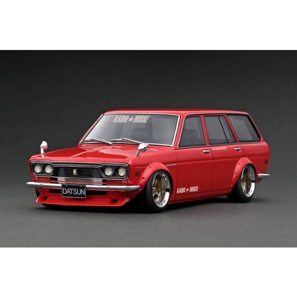 Laden Sie das Bild in Galerie -Viewer, Ignition model IG3152 1/18 Datsun Bluebird 510 Wagon Red [Resin Cast]
