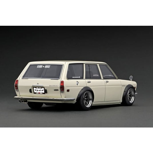 Modèle d'allumage IG3153 1/18 Datsun Bluebird 510 Wagon blanc [moulée en résine]