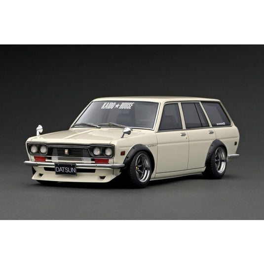 Modèle d'allumage IG3153 1/18 Datsun Bluebird 510 Wagon blanc [moulée en résine]