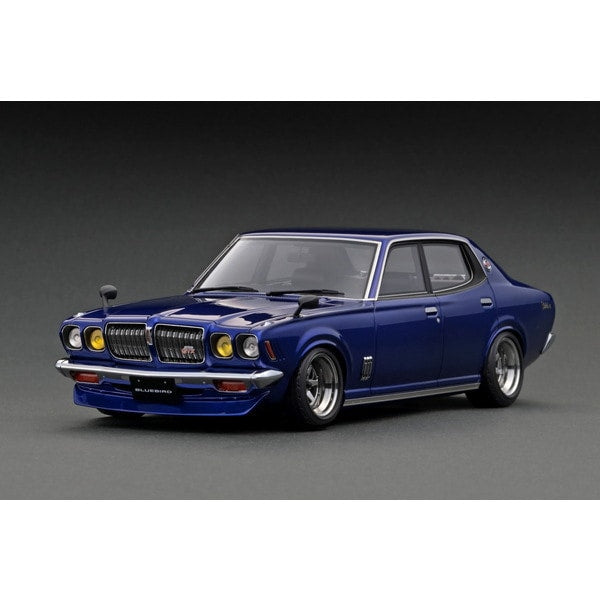 Cargue la imagen en el visor de la galería, Reserva modelo de encendido IG3173 1/18 Nissan Bluebird U 2000GTX G610 Azul Metálico [Resin Cast]
