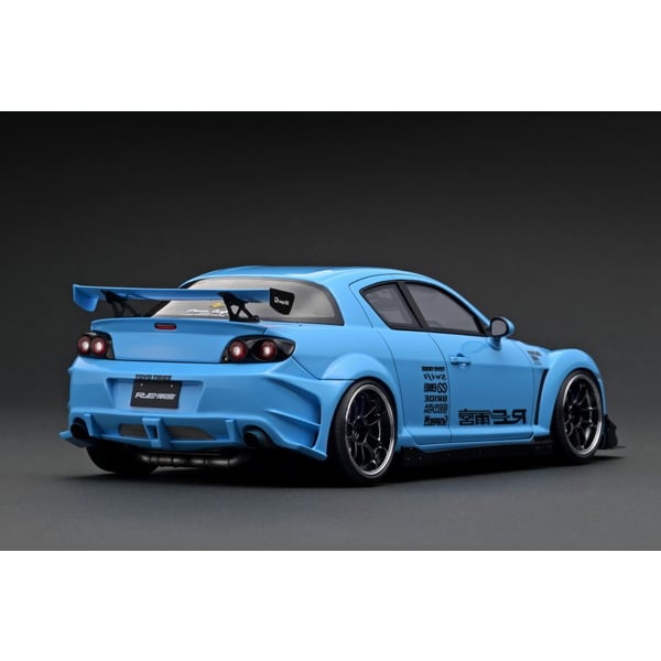 Cargue la imagen en el visor de la galería, Reserva el modelo de encendido IG3178 1/18 Mazda RX-8 SE3P RE Amemiya Light Blue [Resin Cast]
